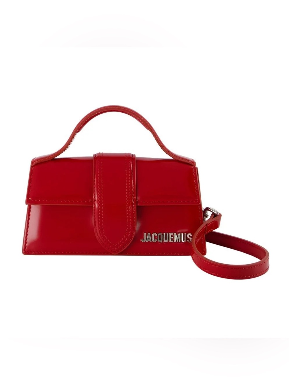 Jacquemus Glossy Red Mini Top-Handle Bag